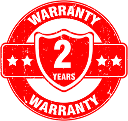 2 year warranty badge